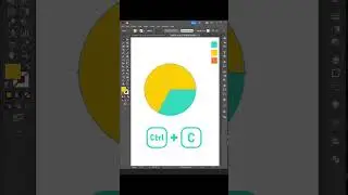 ปรับแต่ง Pie chart ด้วยวงกลมในโปรแกรม Adobe illustrator #tutorial #graphicdesign  #illustrator
