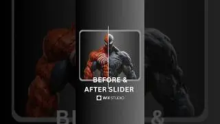 Before & After Slider in wix studio #wixstudio #BeforeAfterSlider #wix