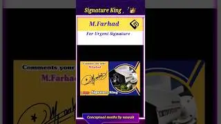 M.Farhad name amazing signature #shortsvadio #signature #viral #amazing