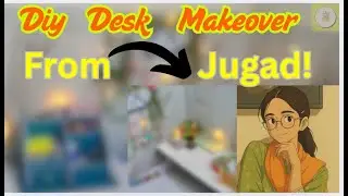 ✨Desk Glow Up Series Episode 1|DIY Studio Makeover Jugaad🧐|Desk Make Over|Wall Grid/Organizer|Table