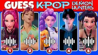 Kpop Demon Hunters Songs and Characters by Their Voice🎙️🎵🔥 | Soda Pop, Golden Huntrix, Rumi