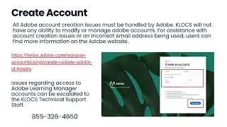 Adobe Learning Manager KLOCS Registration