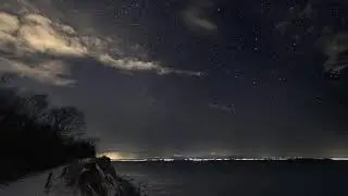 Zeitraffer - Nachts an der Ostsee 8K