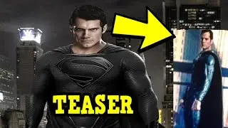 Black Superman Suit NEW Photo Leaked? Explained The Death Of Superman - Justice League Movie