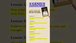 🧠5 Lessons from Can&rsquo;t Hurt Me by David Goggins   #canthurtme  #davidgoggins  #booksummary