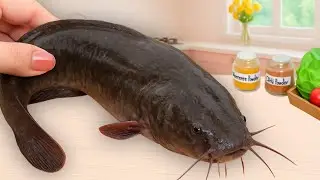 Best Fishing In River - How To Cook Cheetos Fried Tiny Catfish Recipe | Mini Kitchen