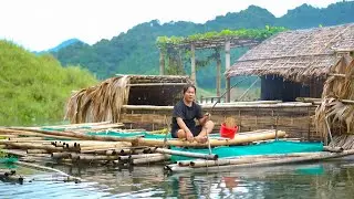 Surviving heavy rains, fishing, searching for wild food - Caring for animals, surviving on the river