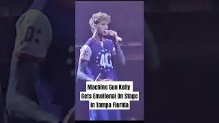 Machine Gun Kelly Gets Emotional On Stage In Tampa Florida #mgk #machinegunkelly #lostamericana