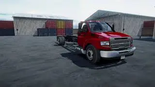 Modern sangle axle truck 3d asset