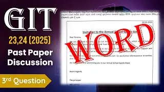2025 AL GIT Paper - 3rd question discussion.