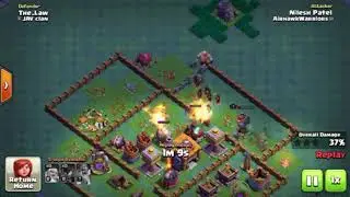 Clash of Clan -Night Witch and Giant attack 3 star Builder Base- 2017