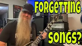 Forgetting how to play your own songs