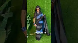 Black double shaded sequins work saree with sequins work blouse at 850 only. #shorts #blacksaree