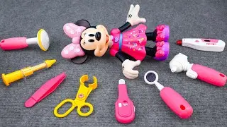 Mickey ASMR🐭Satisfying with Unboxing Disney Minnie Mouse Doctor toys & Ambulance Playset