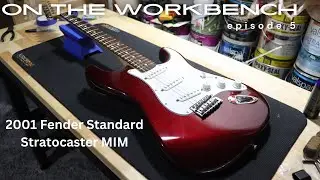 Fender Mexican Standard Stratocaster Fret Level Crown Polish On the Workbench Episode 5