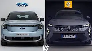 Ford Explorer EV 2024 против Renault Scenic E-Tech: противостояние электрических внедорожников!