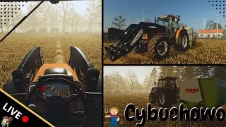 🟠FS 25 Cybuchowo #4 👨&zwj;🌾 prace polowe baloty i zakup nowego 🚜kombajnu 💂&zwj;♀️ Barb&oacute;rkowy LIVE ⛏