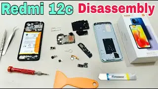 Redmi 12c Disassembly / Teardown || How To Open Back Panel Redmi 12c | All Parts Open Redmi 12c |