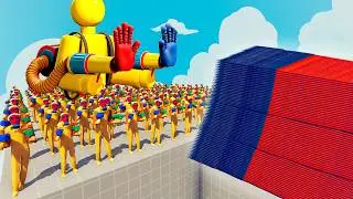 200x PLAYER(POPPY PLAYTIME) + 1x GIANT vs EVERY GOD - Totally Accurate Battle Simulator TABS
