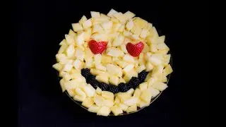 Pineapple Emoji with Heart Eyes - Kids Fruit Snack