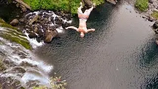 75 Foot Gainer/Triple Back Flip Cliff Jumping Edit!