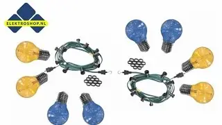 LED feestverlichting geel blauw sfeer partyverlichting