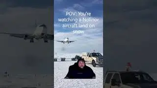Nolinor Aviation | Caseoh Reacts To Boeing Landing On Snow