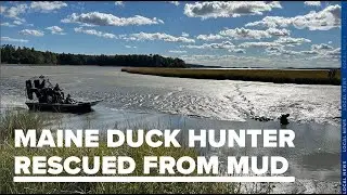 Brunswick police rescue duck hunter stuck in mud off Wharton Point