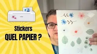 Réussir ses stickers maison avec las Scan’n cut (papier, reglages…)