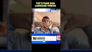 Top Five Fake Sign Language Videos | ranking videos | embarrassing moments #fakemessage