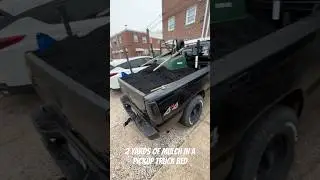 WILL MY TRUCK HOLD 2 YARDS OF MULCH?!!? #newchannel #diy #mulch #chevytrucks #silverado #standardcab