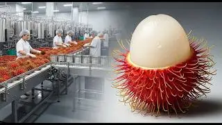 How Fresh Rambutan Turns Into Canned Perfection &ndash; Modern Factory Full Process #howitsmade
