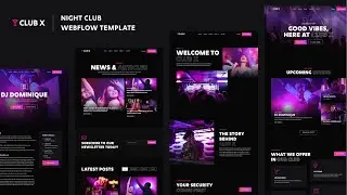 Club X - Night Club Webflow Template | BRIX Templates