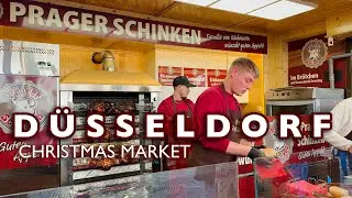 [4K] D&Uuml;SSELDORF- Christmas Market Food Tour | The BEST To Experience German Food | FOOD TOUR 2025🇩🇪