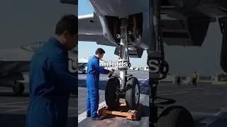 Aircraft Arresting Gear Inspection on an Aircraft Carrier#shorts​#military​ #militaryindustry