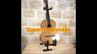 Como fazer um suporte para violão de PVC!