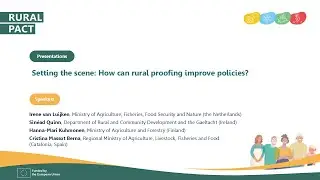 Policy Lab on rural proofing: how can rural proofing improve policies?