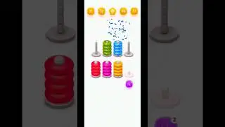Colour Rings Sorting Game | Colour Rings | Puzzle | #shorts #shortsfeed #ytshorts