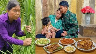 How to Prepare Wild Boar Meat for Sale at the Market - Warm Dinner with Wife | Ly Tieu Ha's husband