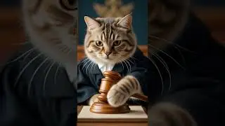 this was not in training 😺 #aivideo #viral #anime #sora #cat #cats #catvideos #judge #shortvideo #ai