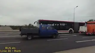 Bahnverkehr unter der Br&uuml;cke der Str. der Nationen.