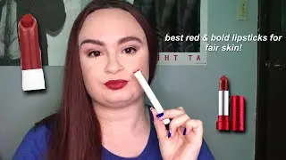 BEST RED AND BOLD LIPSTICKS FOR FAIR SKIN ❤️