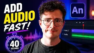 Add Audio to Adobe Animate in 40 Seconds!