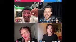 لايف قاسم و رضا مع نايا ولاڤا 🤣🤣