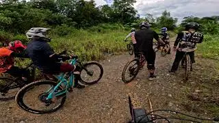 Mangsang bike park after heavy rain, enduro line until wash area