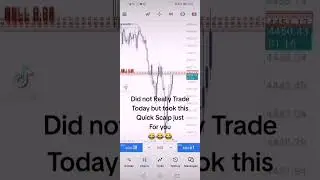 Did not Really Trade today but took this quick scalp just for you