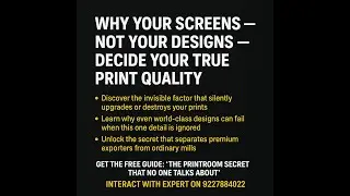 The Secret Behind Premium Fabric Printing &ndash; Rotary Screen Preparation Explained