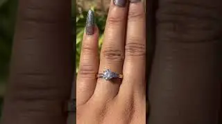 Round Brilliant Cut Channel Set Moissanite Statement Ring #moissanite #ring #diamond #shorts #fyp