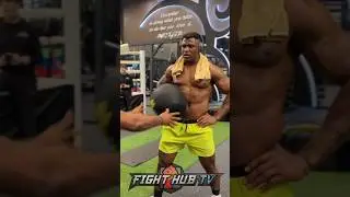 Francis Ngannou BRUTAL body training for Anthony Joshua fight!
