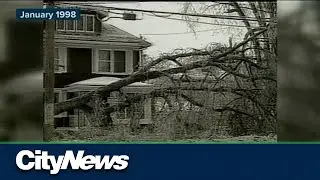 How does Wednesday's ice storm in Quebec compare to the one in 1998?